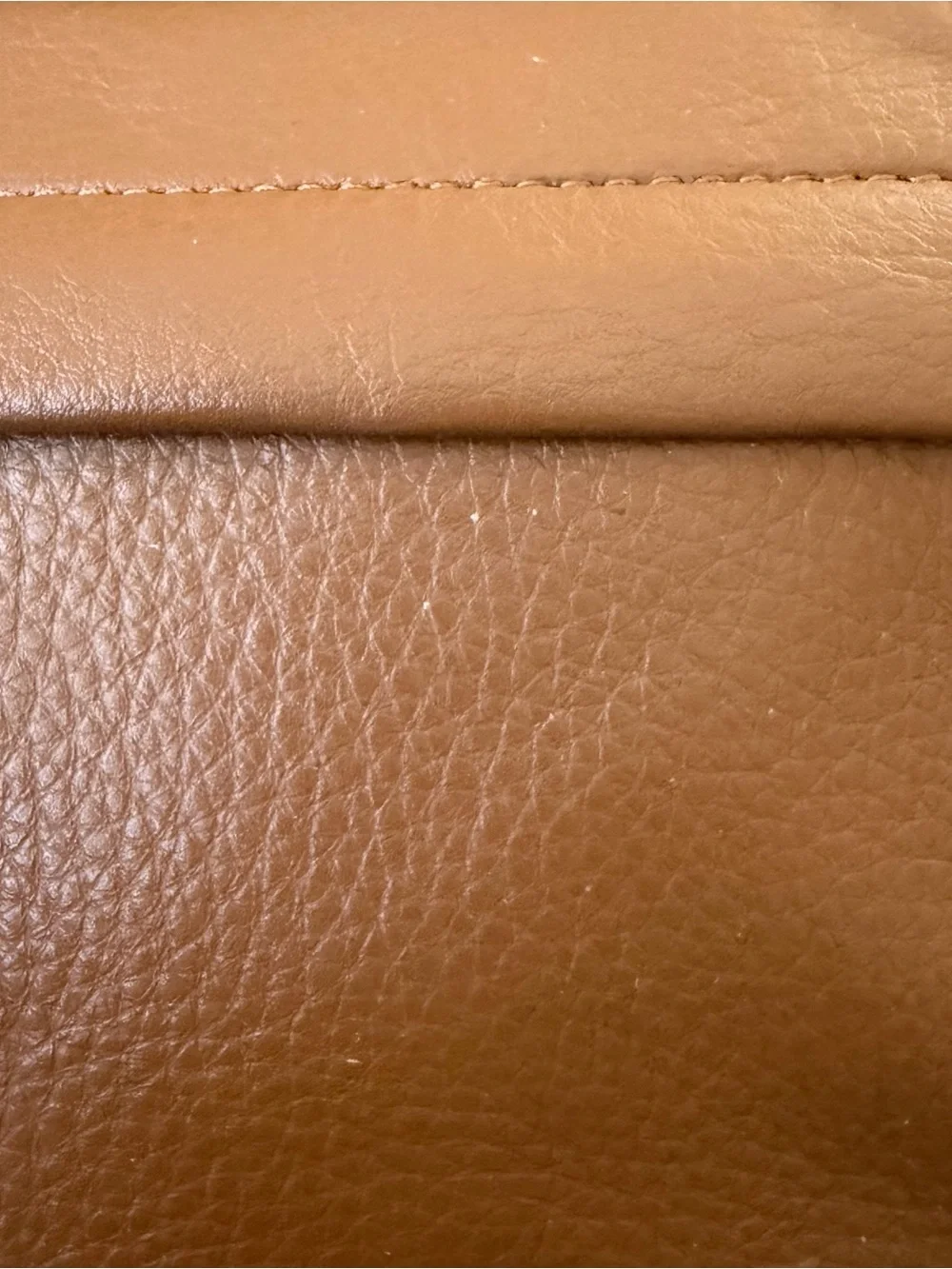 Arnold Palmer Crossbody Brown Pebbled Adjustable Strap Leather Purse 5 Pockets